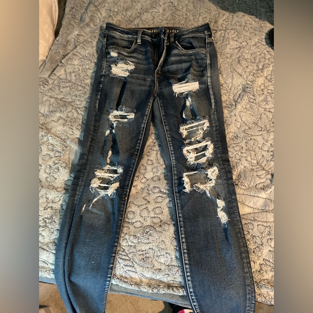 American Eagle Ripped Skinny Jeans